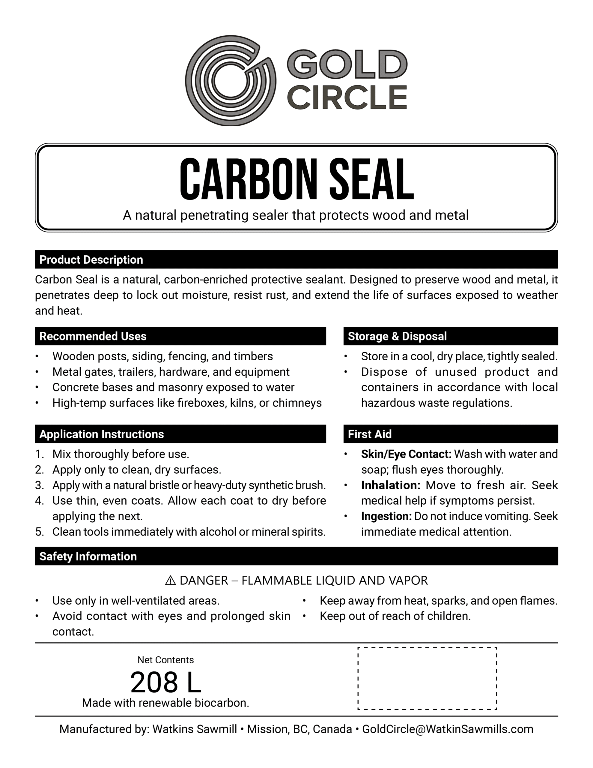Carbon Seal - CA - bilingual - 55 Gal - v1.0